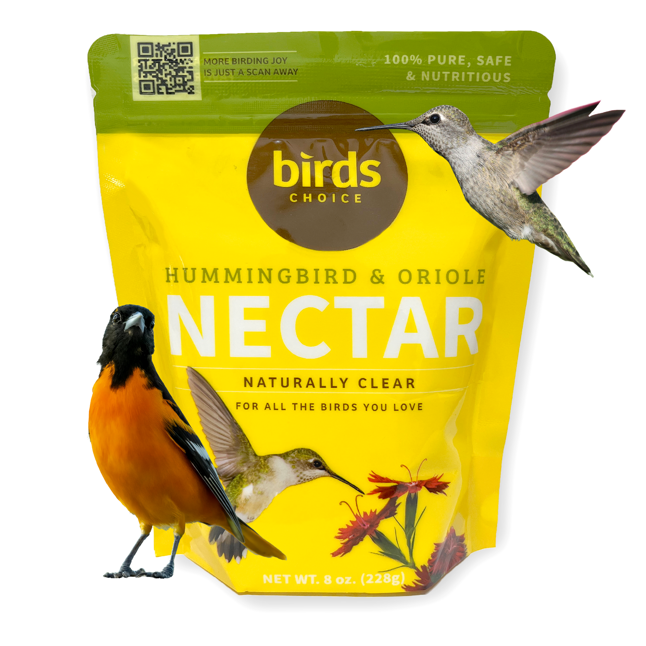 Hummingbird and Oriole Nectar 8 oz. Resealable Pouch
